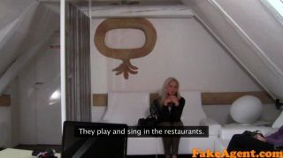 fakeagent horny blonde amateur fucked hard