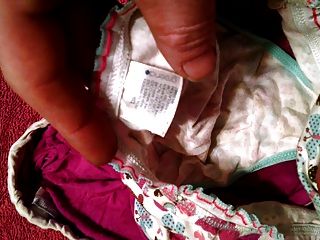 pervert men sniffing little panties cumming