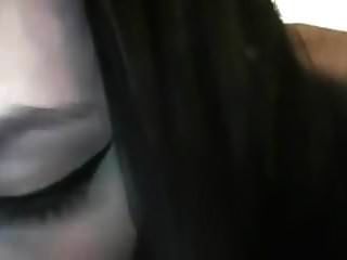 guy cums in her mought full and chokes